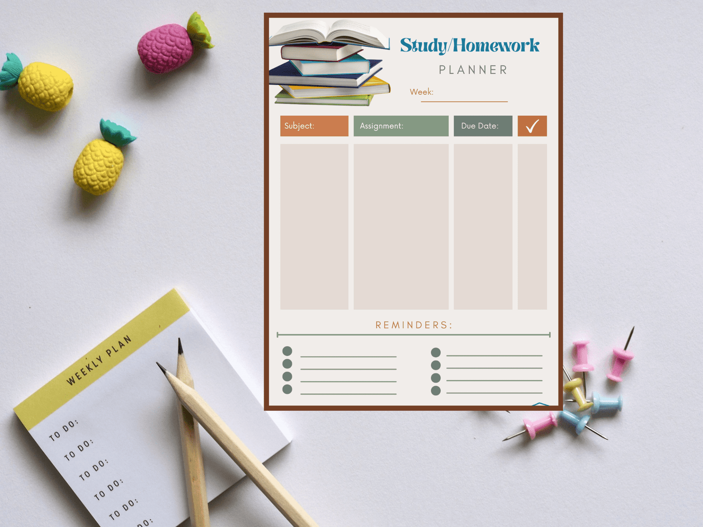 Modern Homework Planner