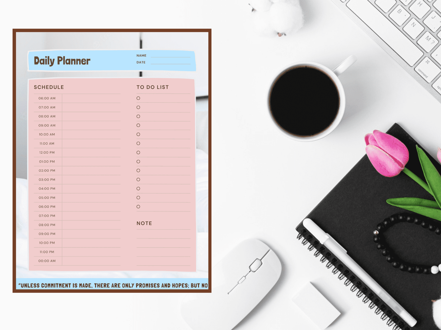 Every day Planner for 2022