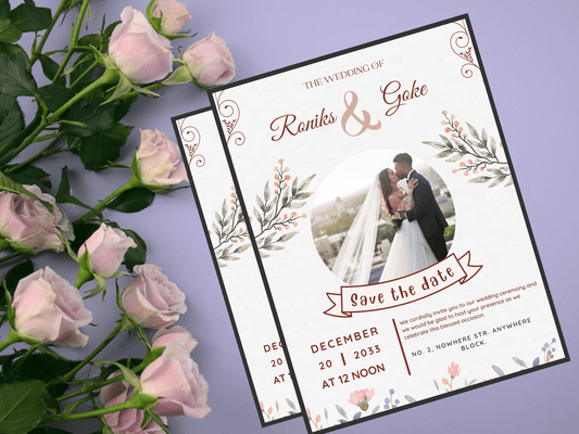 Minimalist Wedding Invitation Template