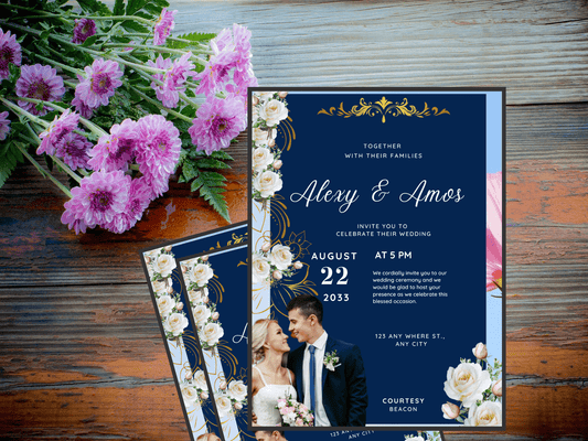 Dope Art wedding invitation card