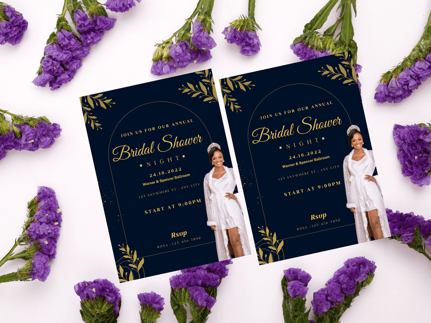 Dope Bridal Shower Night Invitation Template